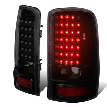 2000-2006 Chevy Tahoe Suburban GMC Yukon LED Tail Lights Black Smoke