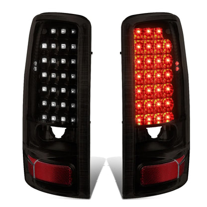 2000-2006 Chevy Tahoe Suburban GMC Yukon LED Tail Lights Black Smoke