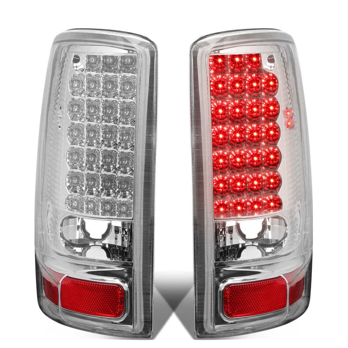 2000-2006 Chevy Tahoe Suburban GMC Yukon LED Tail Lights Chrome