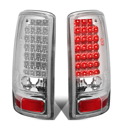 2000-2006 Chevy Tahoe Suburban GMC Yukon LED Tail Lights Chrome