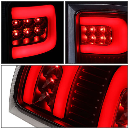 07-14 GMC Sierra 3D LED Tail Lights Black Clear