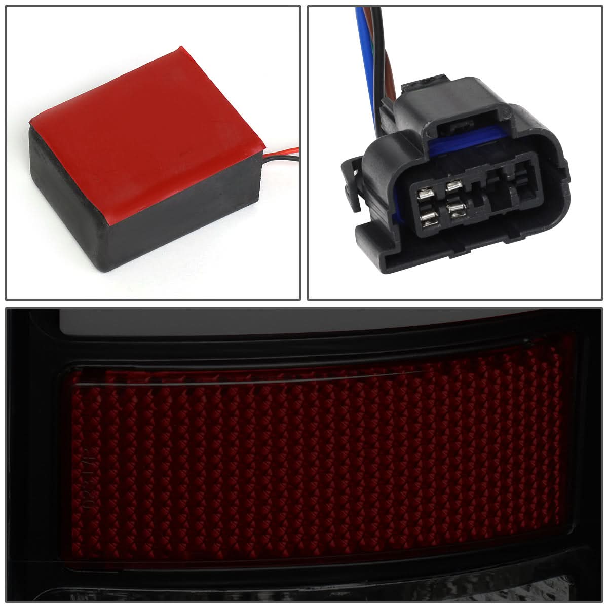 07-14 GMC Sierra 3D LED Tail Lights - Black Smoke