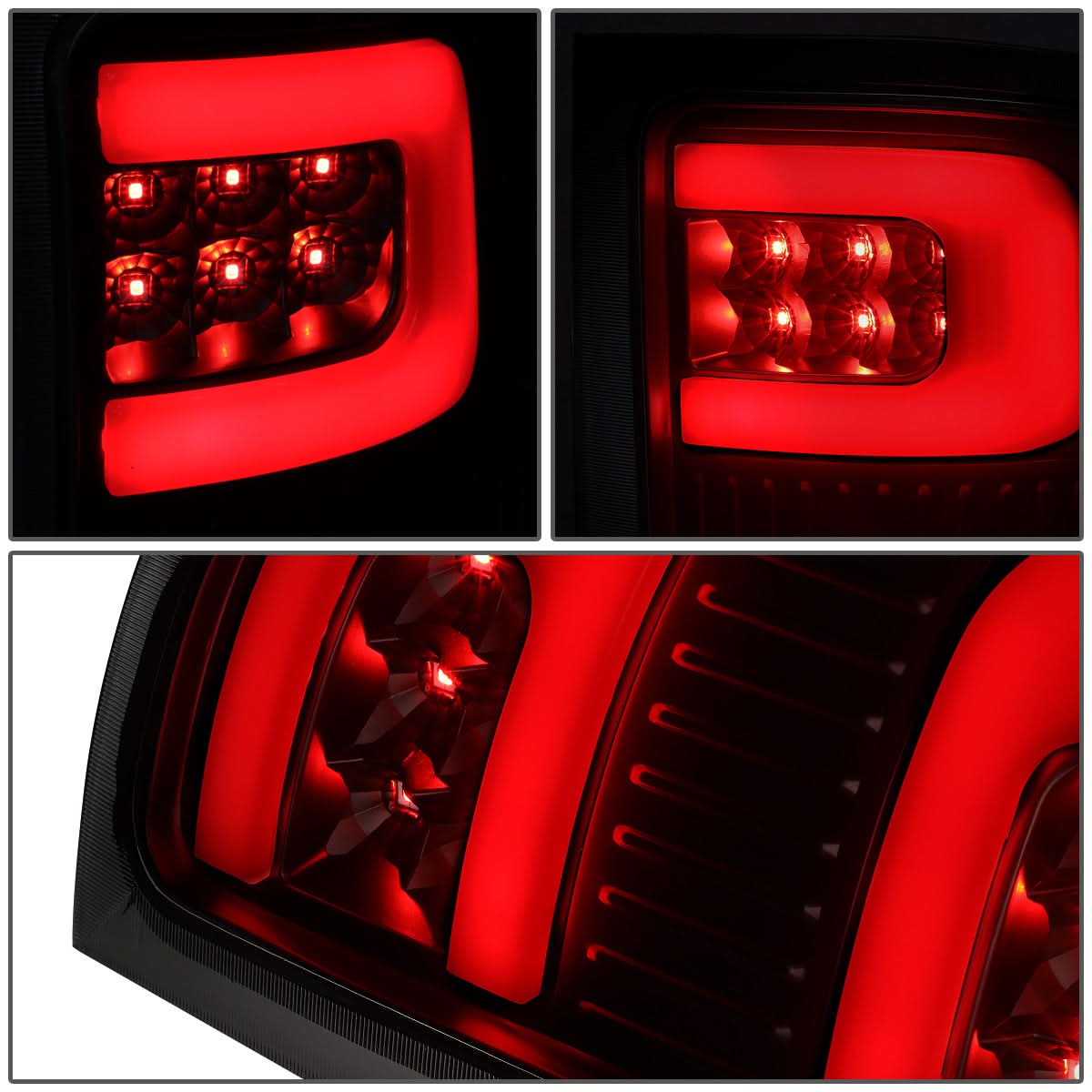 07-14 GMC Sierra 3D LED Tail Lights - Black Smoke
