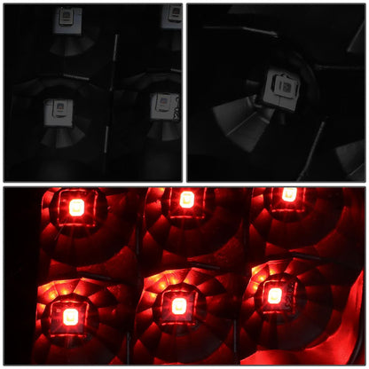 07-14 GMC Sierra 3D LED Tail Lights - Black Smoke