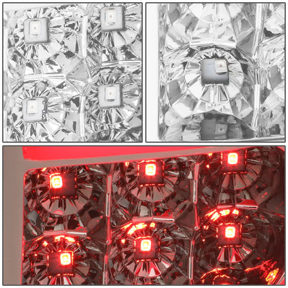 07-14 GMC Sierra 1500/2500HD/3500HD 3D LED Tail Lights Chrome/Clear