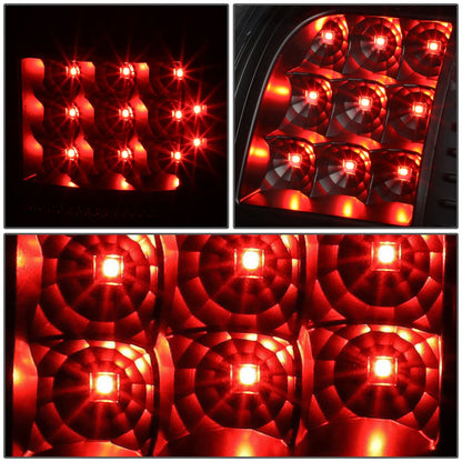 07-14 GMC Sierra LED Tail Lights Black Smoke
