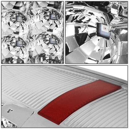 2007-2014 GMC Sierra LED Tail Lights - Chrome/Clear