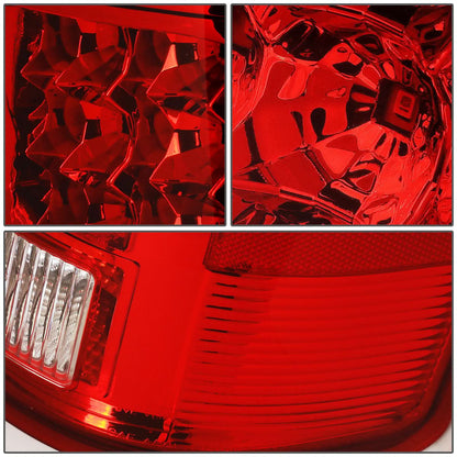 07-14 GMC Sierra LED Tail Lights Chrome/Red
