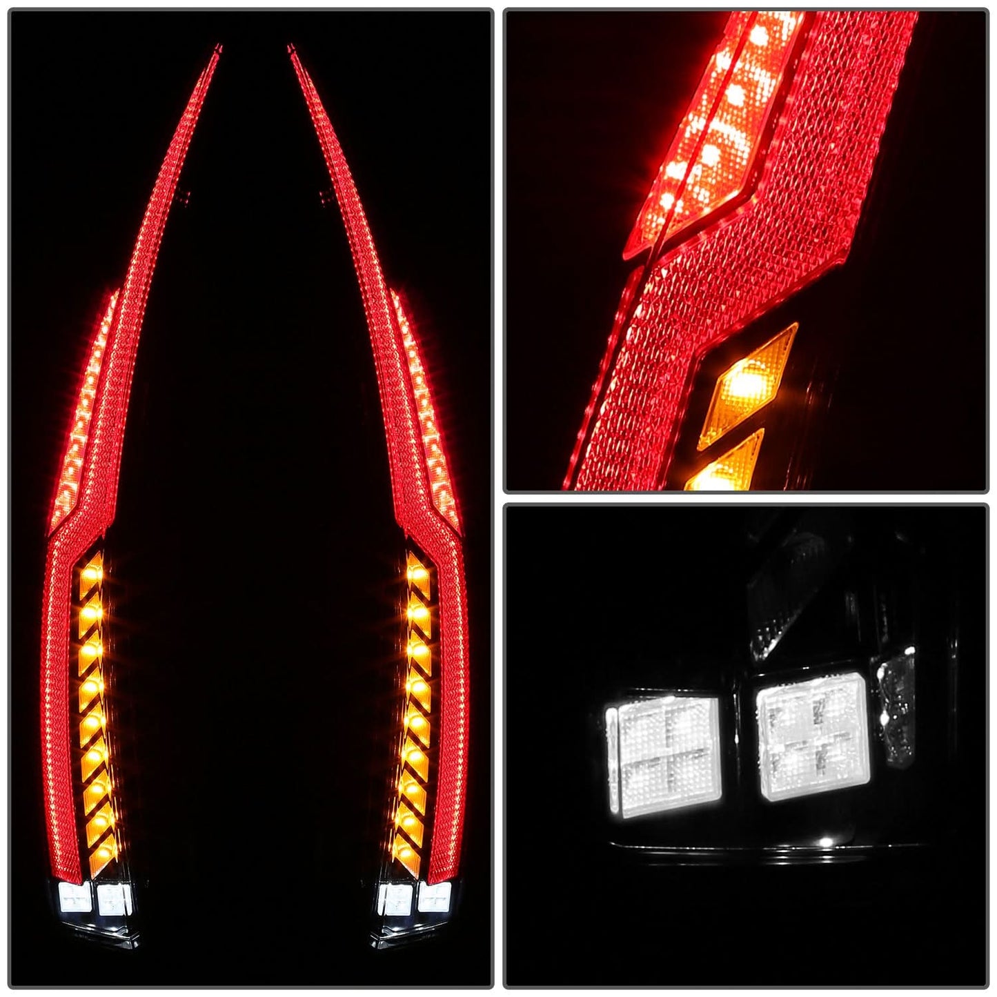 2007-2014 Chevrolet Tahoe / GMC Yukon Full LED Tail Lights Black
