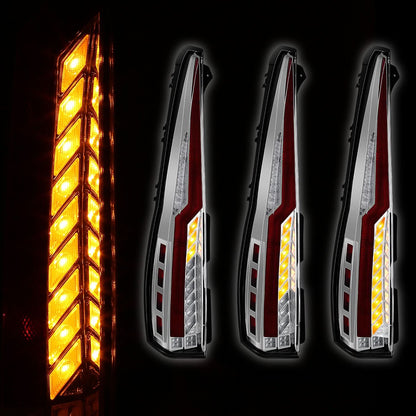 07-14 Chevrolet Tahoe / GMC Yukon Full LED Tail Lights Chrome Clear