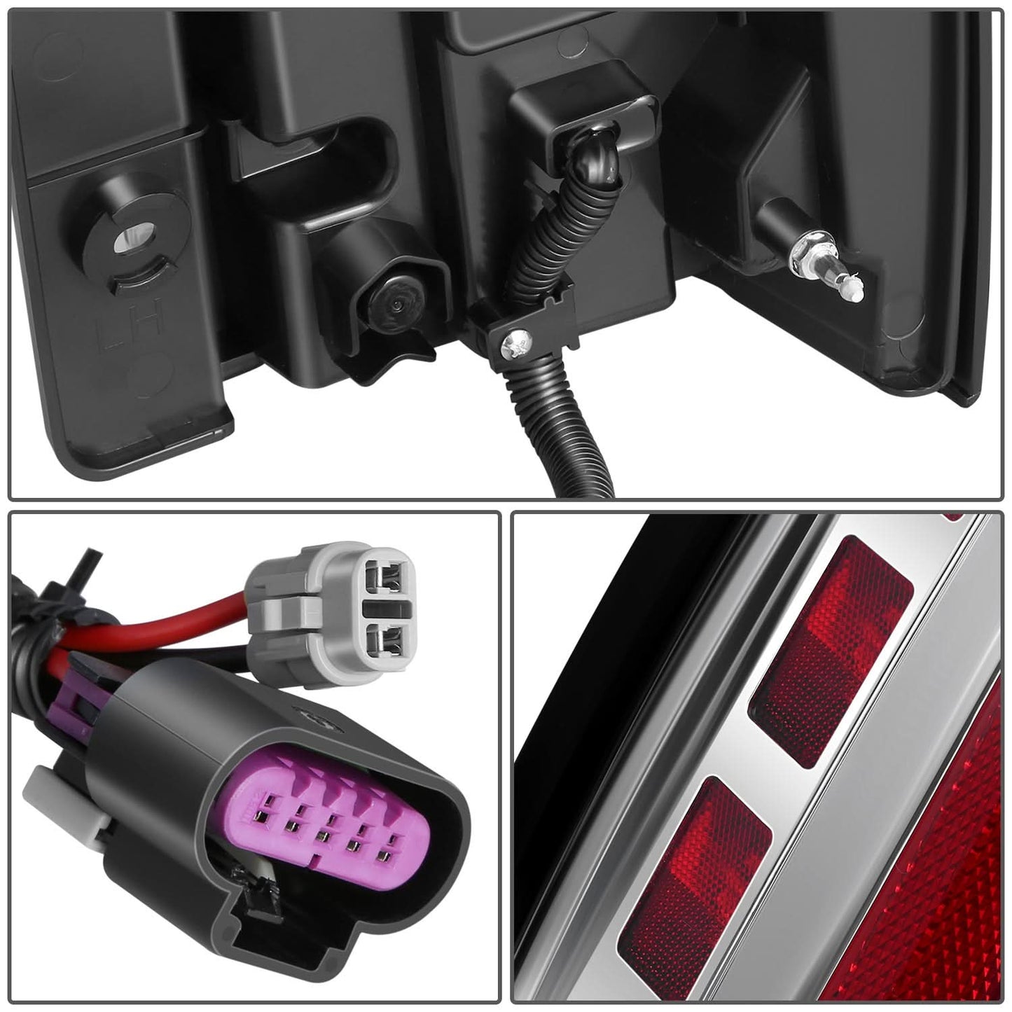 07-14 Chevrolet Tahoe / GMC Yukon Full LED Tail Lights Chrome Clear