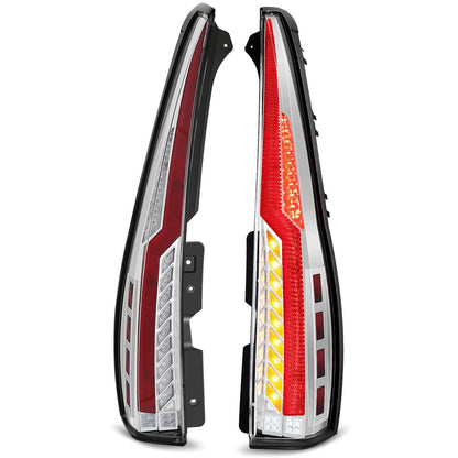 07-14 Chevrolet Tahoe / GMC Yukon Full LED Tail Lights Chrome Clear