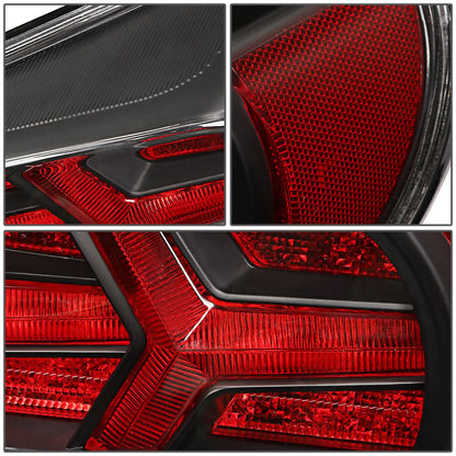 13-17 Subaru BRZ Black Housing Clear Lens Red Signal Tail Lights