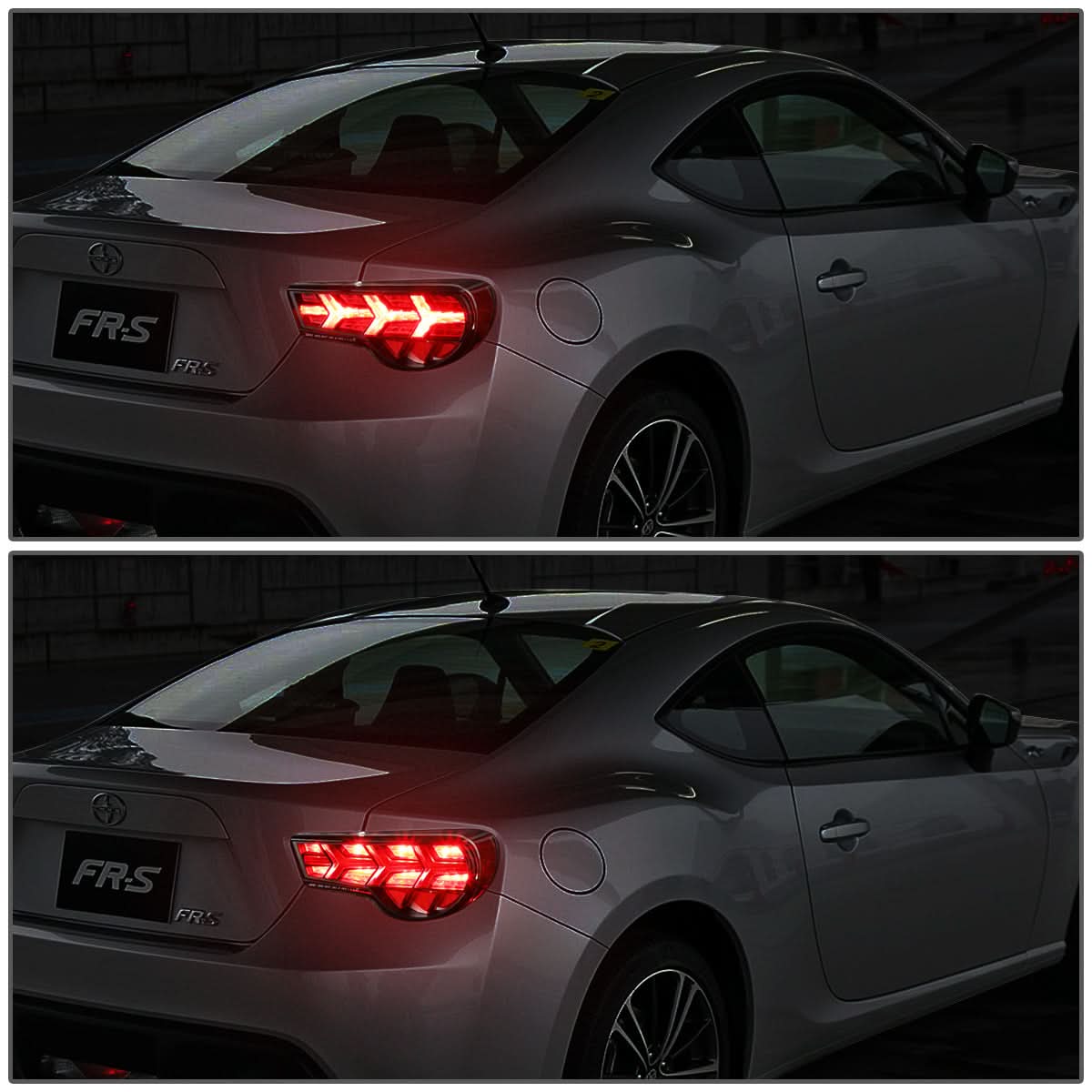 2013-2017 Subaru BRZ / Scion FRS Tail Lights - Black Clear