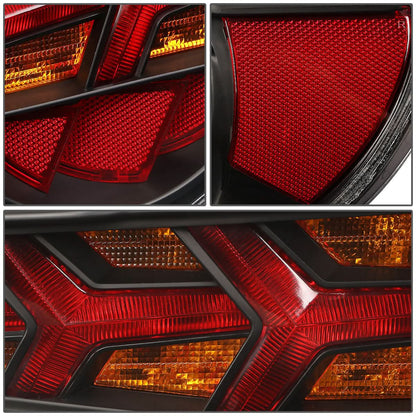13-17 Subaru BRZ Black Housing Clear Lens Amber Signal Tail Lights