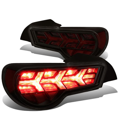13-17 Subaru BRZ Black Housing Smoke Lens Tail Lights