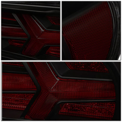 13-17 Subaru BRZ Black Housing Smoke Lens Tail Lights