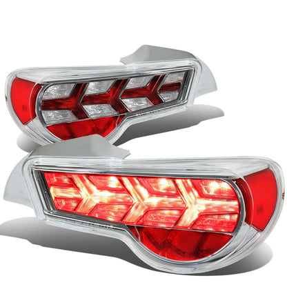2013-2017 Subaru BRZ Chrome Clear Tail Lights