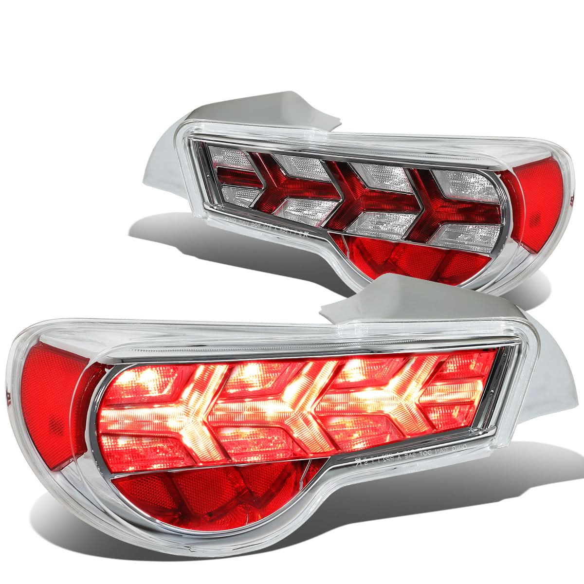 2013-2017 Subaru BRZ Chrome Clear Tail Lights