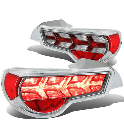 2013-2017 Subaru BRZ Chrome Clear Tail Lights