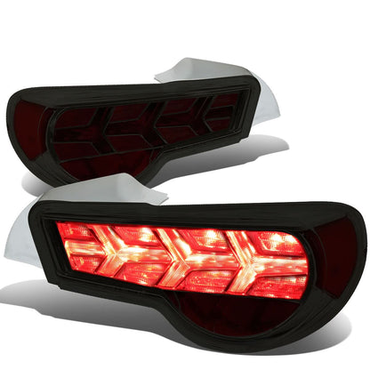 13-17 Subaru BRZ Chrome Housing Smoke Lens Tail Lights