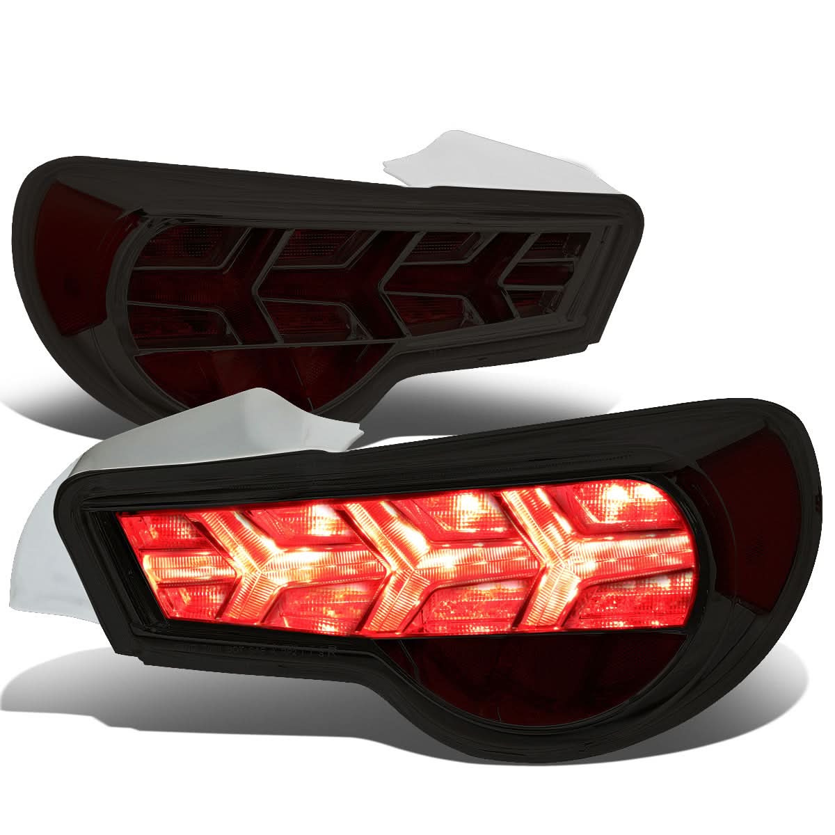 13-17 Subaru BRZ Chrome Housing Smoke Lens Tail Lights