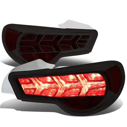13-17 Subaru BRZ Chrome Housing Smoke Lens Tail Lights