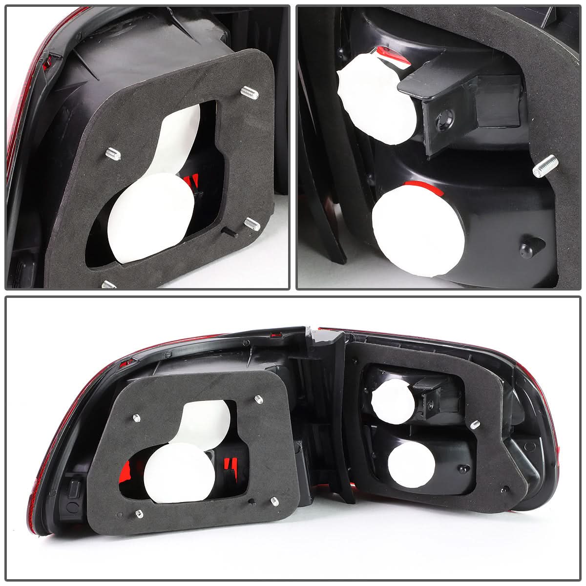 92-95 Honda Civic 2/3-Door Red Smoke Tail Lights