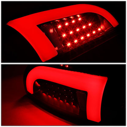 2005-2015 Toyota Tacoma L-Bar Style 3D LED Tail Lights - Black/Clear