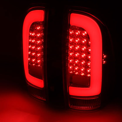 2005-2015 Toyota Tacoma L-Bar Style 3D LED Tail Lights Chrome/Red