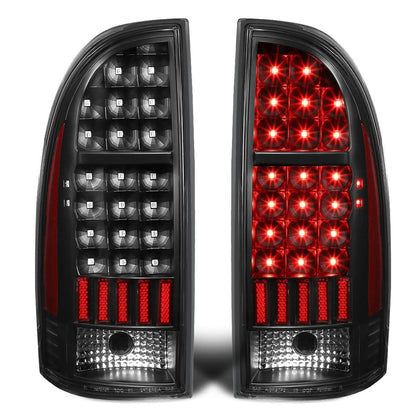 2005-2015 Toyota Tacoma LED Tail Lights - Black/Clear