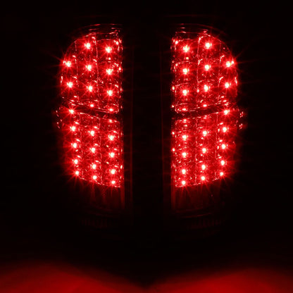 2005-2015 Toyota Tacoma LED Tail Lights - Chrome Red