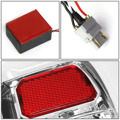14-18 Toyota Tundra Tube Bar Style 3D LED Tail Lights - Chrome/Clear