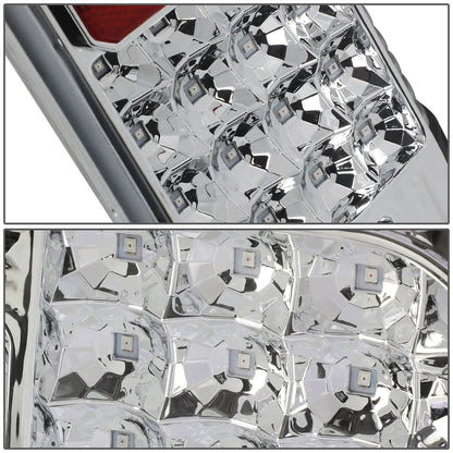 2014-2018 Toyota Tundra Full LED Tail Lights - Chrome/Clear