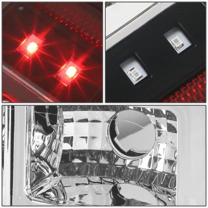 2014-2018 Toyota Tundra Full LED Tail Lights - Chrome/Clear