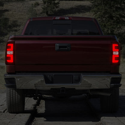14-19 Chevy Silverado / GMC Sierra Smoked Red Tail Lights