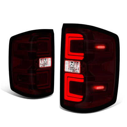 14-19 Chevy Silverado / GMC Sierra Smoked Red Tail Lights