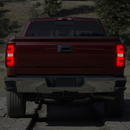 14-19 Chevrolet Silverado / GMC Sierra Dually Red Clear Tail Lights