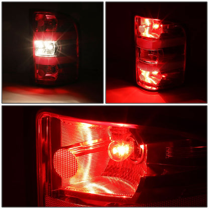 2007-2013 Chevrolet Silverado Red Clear Tail Light - Right Side