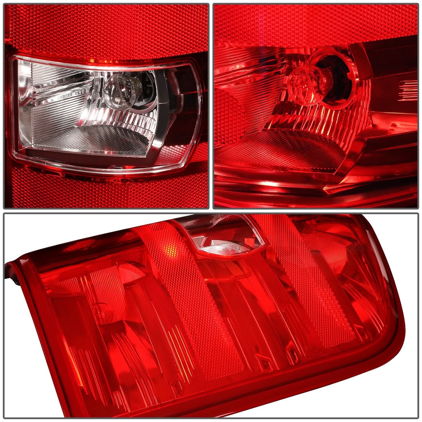 2007-2013 Chevrolet Silverado Red Clear Tail Light - Right Side