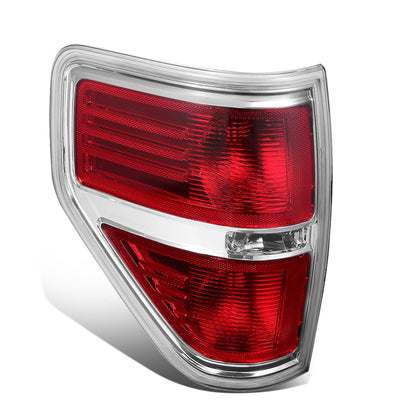 2009-2014 Ford F-150 Right Tail Light - Chrome/Red