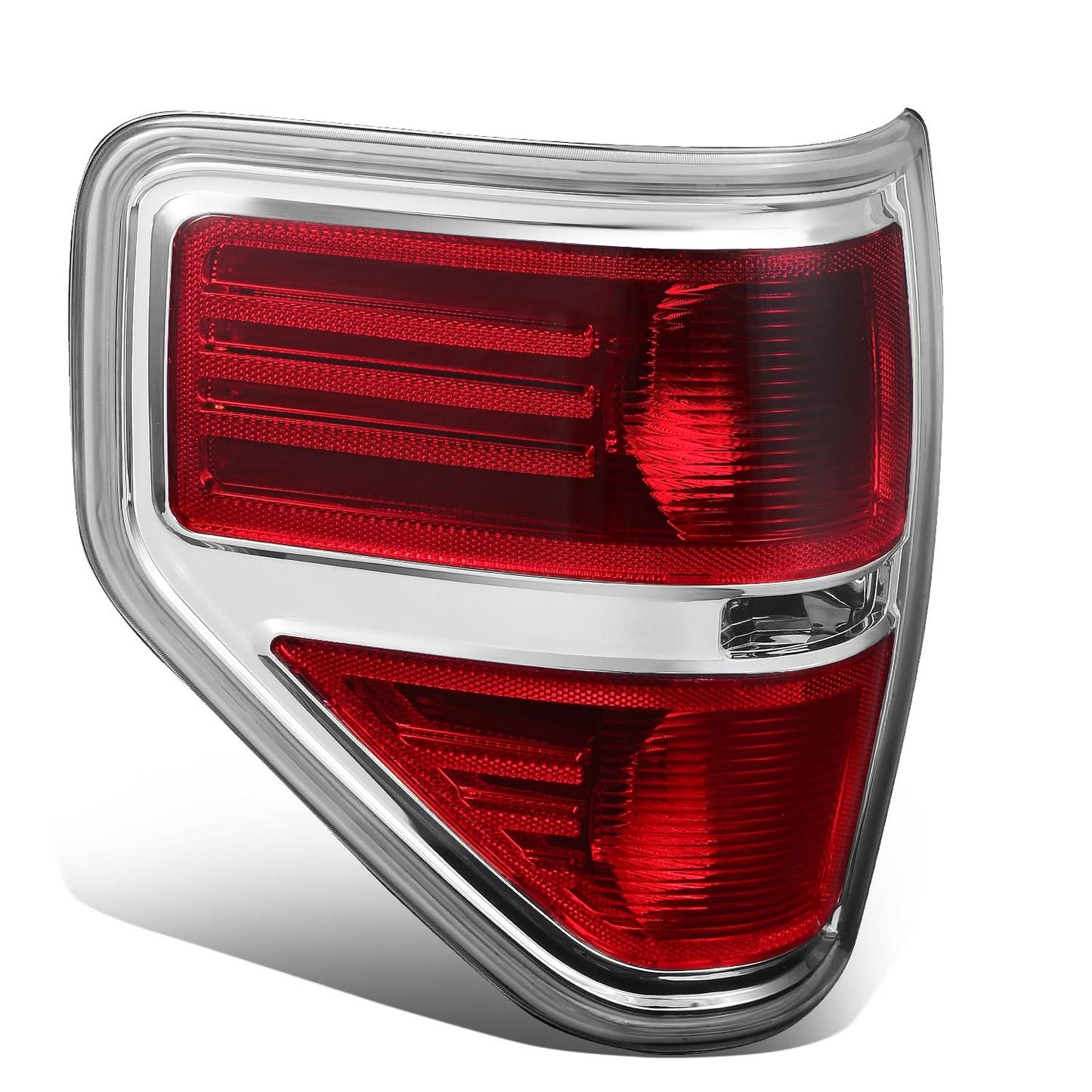 2009-2014 Ford F-150 Right Tail Light - Chrome/Red