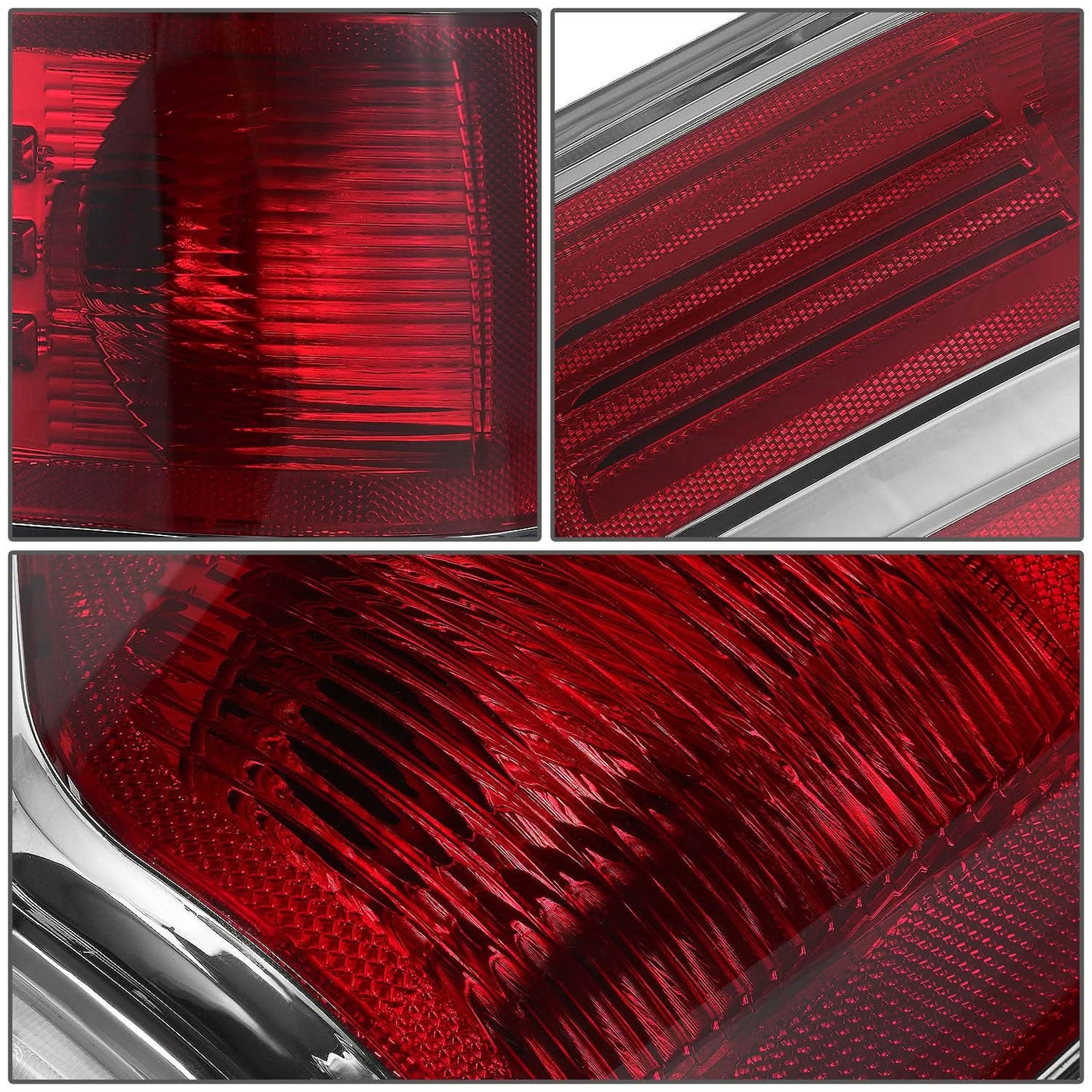 2009-2014 Ford F-150 Right Tail Light - Chrome/Red