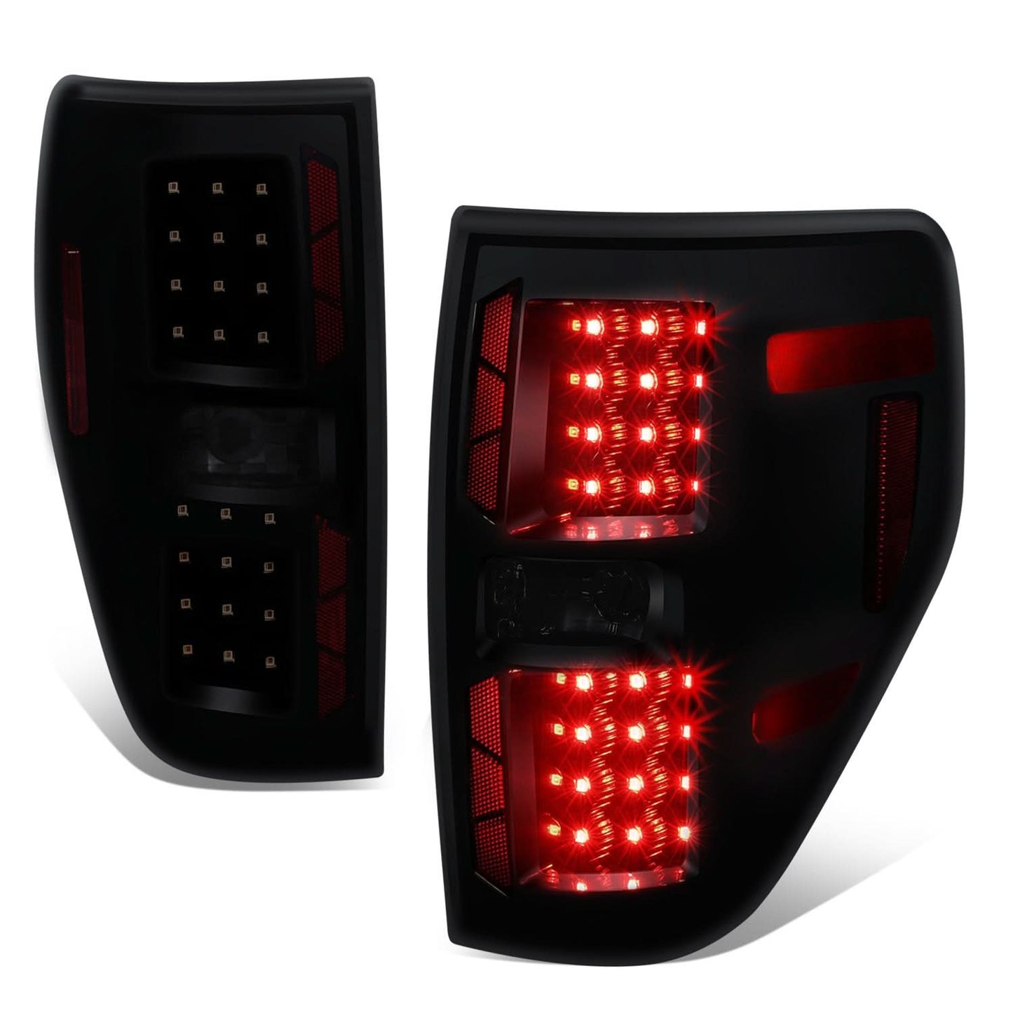 09-14 Ford F-150 LED Tail Lights - Smoke / Red