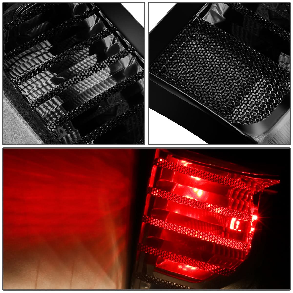 2019-2024 Chevrolet Silverado 1500 LED Tail Lights - Black Smoke