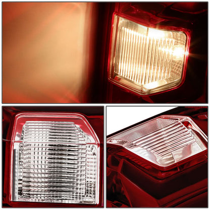 2019-2024 Chevrolet Silverado 1500 LED Dark Red Tail Lights