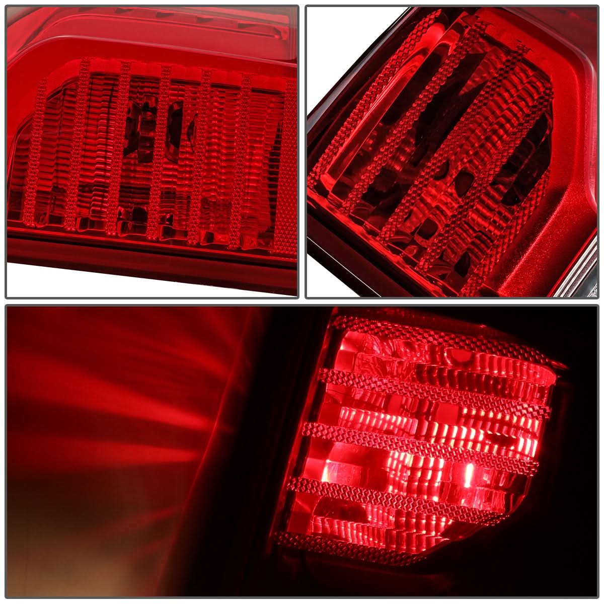 2019-2024 Chevrolet Silverado 1500 LED Tail Lights - Red