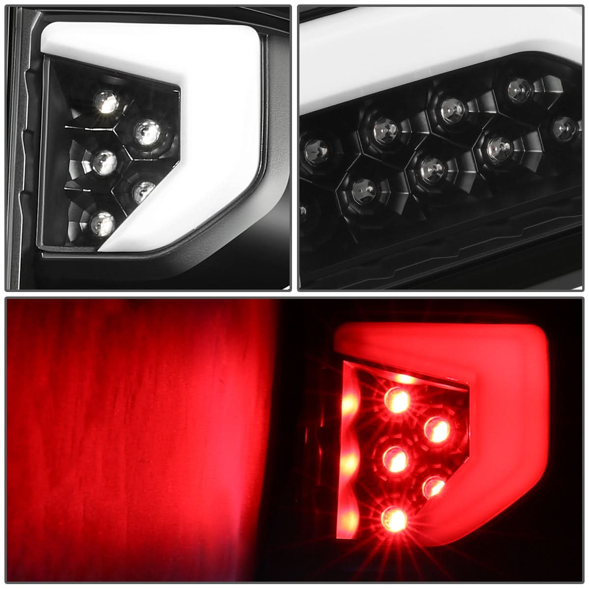 2019-2024 Chevrolet Silverado 1500 LED Tail Lights Clear Lens