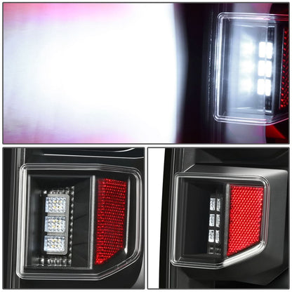 2019-2024 Chevrolet Silverado 1500 LED Tail Lights Clear Lens