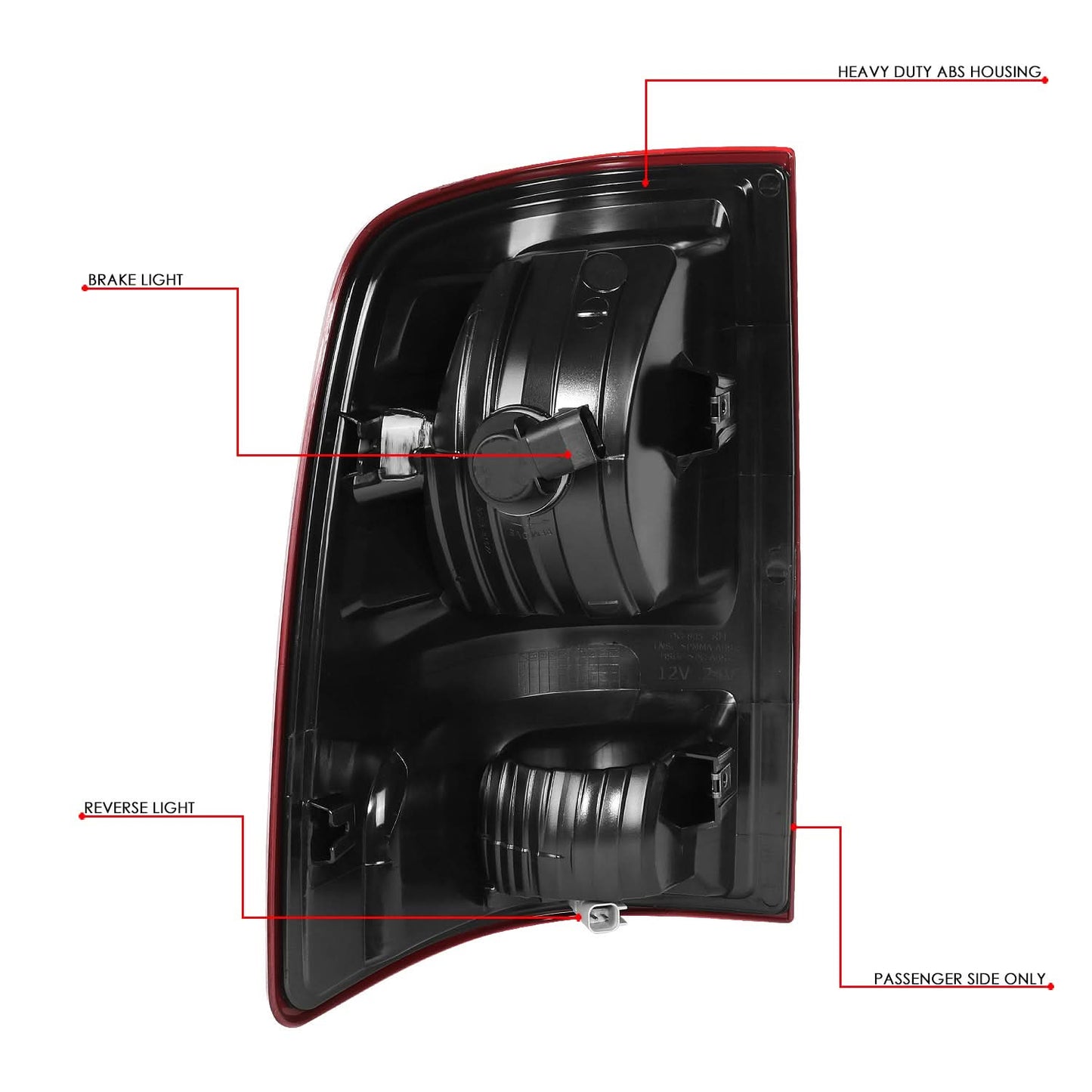 2009-2022 Dodge Ram LED Right Tail Light Red